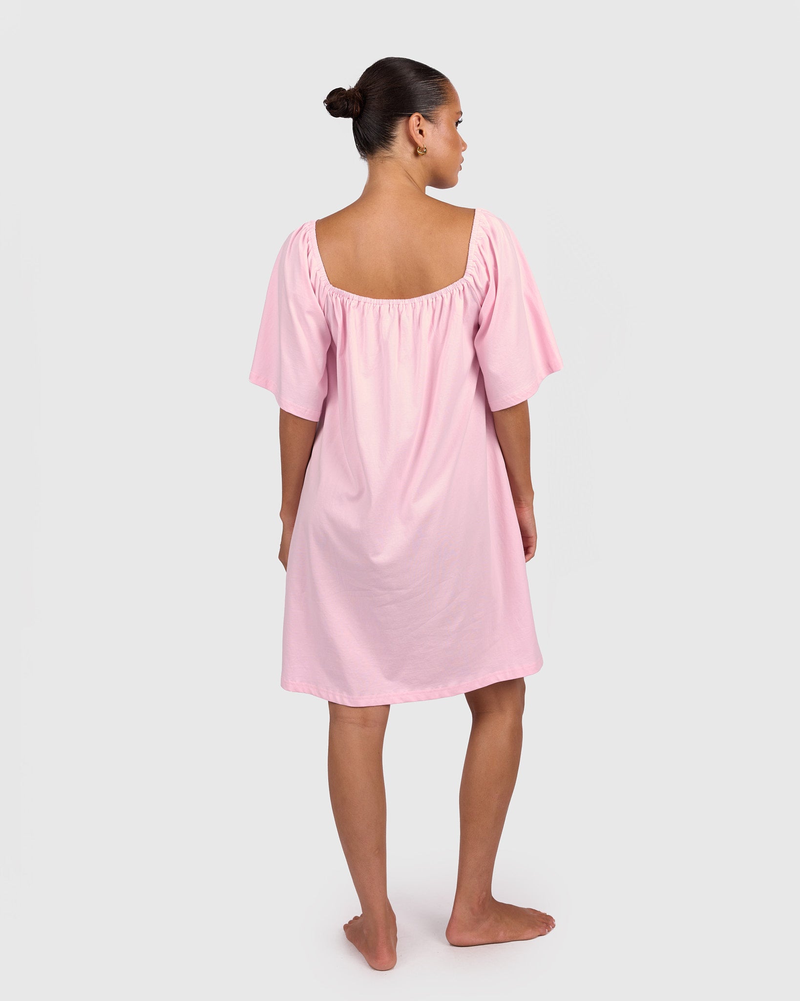 Ocean Nightie in Rosette - Adjustable Drawstring Neckline - The Lullaby Club