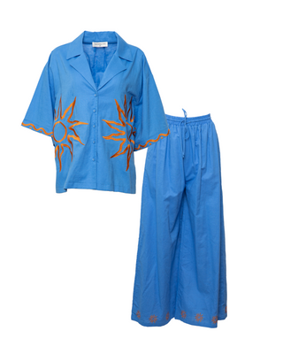 Elidi Shirt Set | Blue