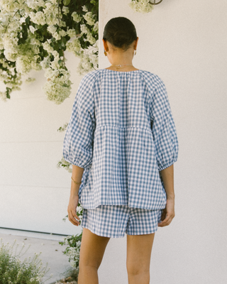 Matilda Shorts | Blue Gingham