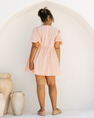 Scarlette Mini Wrap Dress | Pink
