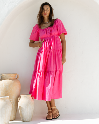 Lotus Maxi Dress | Pink