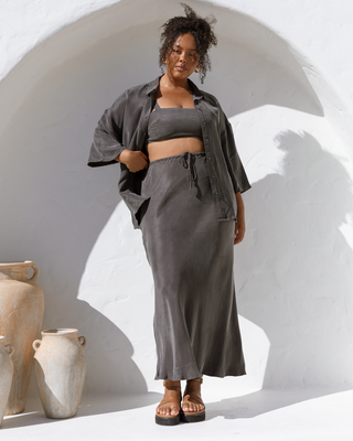 Enya Skirt | Charcoal