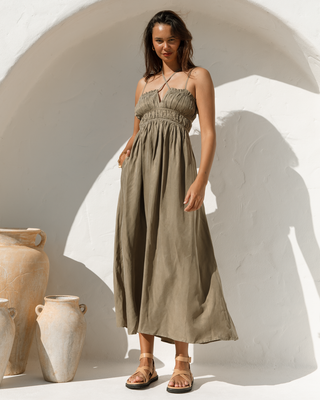 Enya Dress | Olive