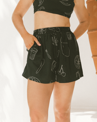 Lacey Shorts | Black Caliente