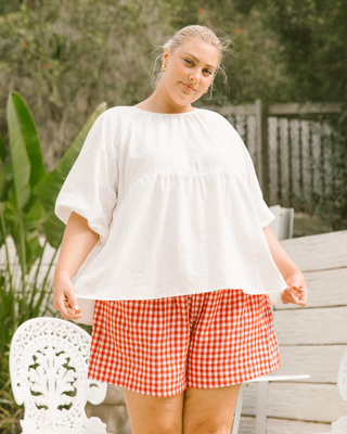 Matilda Shorts | Red Gingham