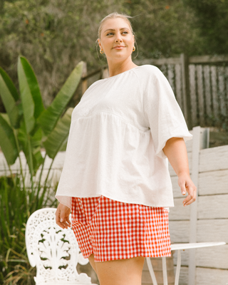 Matilda Shorts | Red Gingham