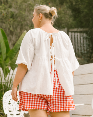 Matilda Shorts | Red Gingham