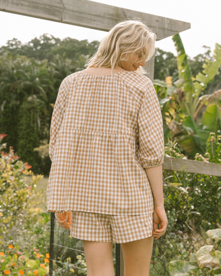 Matilda Shorts | Caramel Gingham