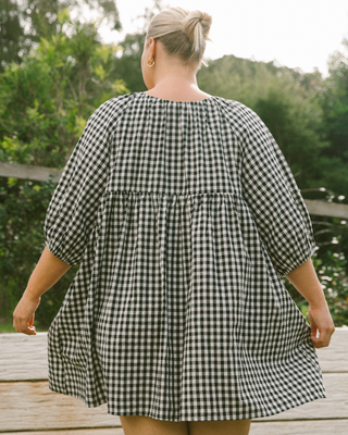 Florence Mini Dress | Black Gingham