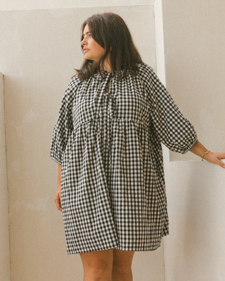 Florence Mini Dress | Black Gingham