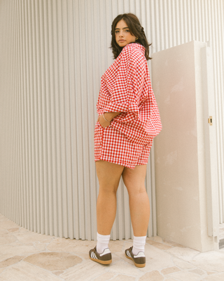 Women's Lounge Set | Red Gingham