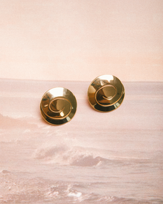 Gilded Spiral Earrings | Gold
