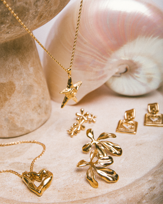 Botanical Statement Earrings | Gold