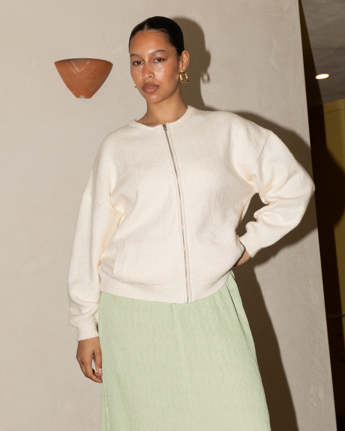 Sophie Knit Bomber | Butter