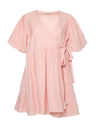 Scarlette Mini Wrap Dress | Pink
