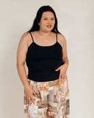 Butter Tank in Black - Stretchy & Soft Maternity Friendly - The Lullaby Club