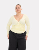 Dakota Top in Lemon | Size Inclusive Maternity Wear | The Lullaby Club