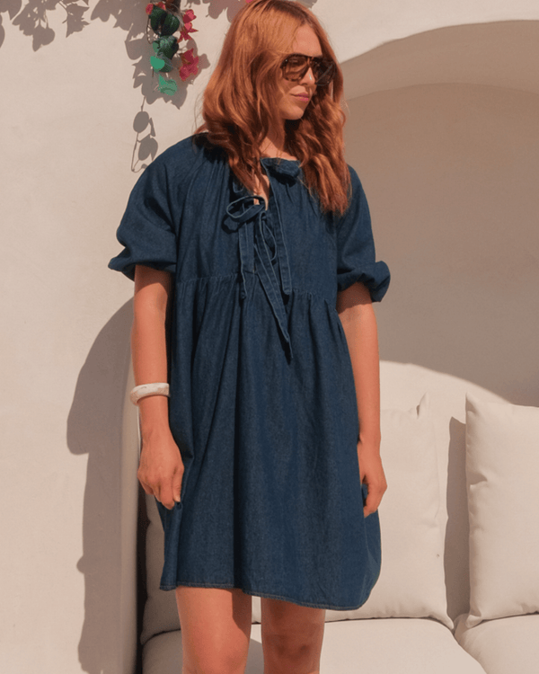Florence Mini Dress | Dark Denim