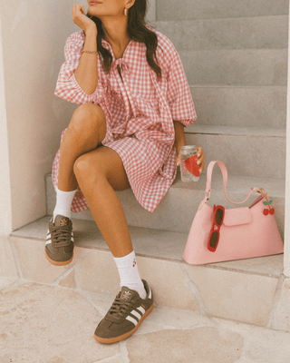 Florence Mini Dress | Pink Gingham