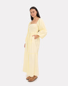 Izzy Maxi Dress in Lemon | Maternity Dress | The Lullaby Club