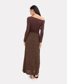 Lacey Skirt in Chocolate Lace | Size Inclusive AU 6-26 | The Lullaby Club