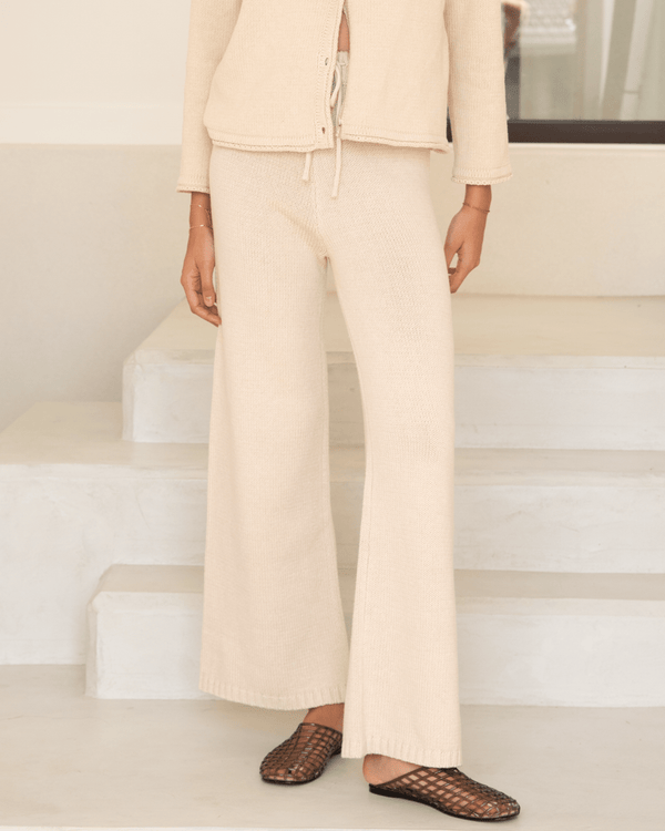 FINAL SALE | Petria Knit Pants | Beige