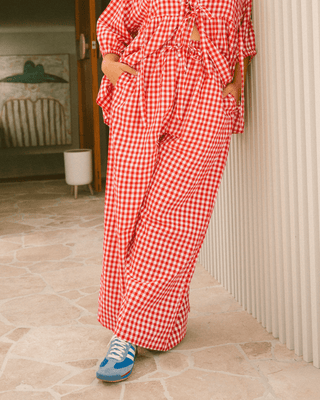 Posey Pants | Red Gingham