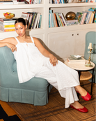 Posey Pants in White Embroidery - Size Inclusive Maternity Pants - The Lullaby Club