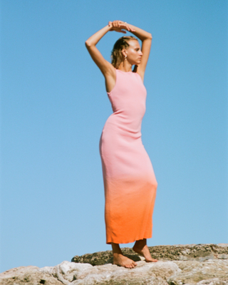 Hazel Knit Dress | Sunset Ombre