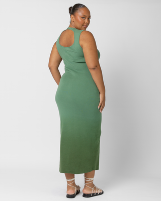 WAREHOUSE SALE | Hazel Knit Dress | Green Ombre