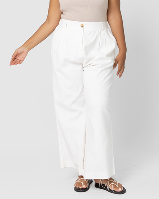 WAREHOUSE SALE | Maple Tailored Pants | White