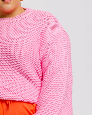 Chunky Knit Jumper | Pink