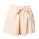 The Lullaby Club_Waffle Lounge Shorts_ Waffle Cotton shorts with drawstring 